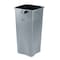 Rubbermaid Commercial 23 gal. Square Trash Can FG356988GRAY - alternate 1